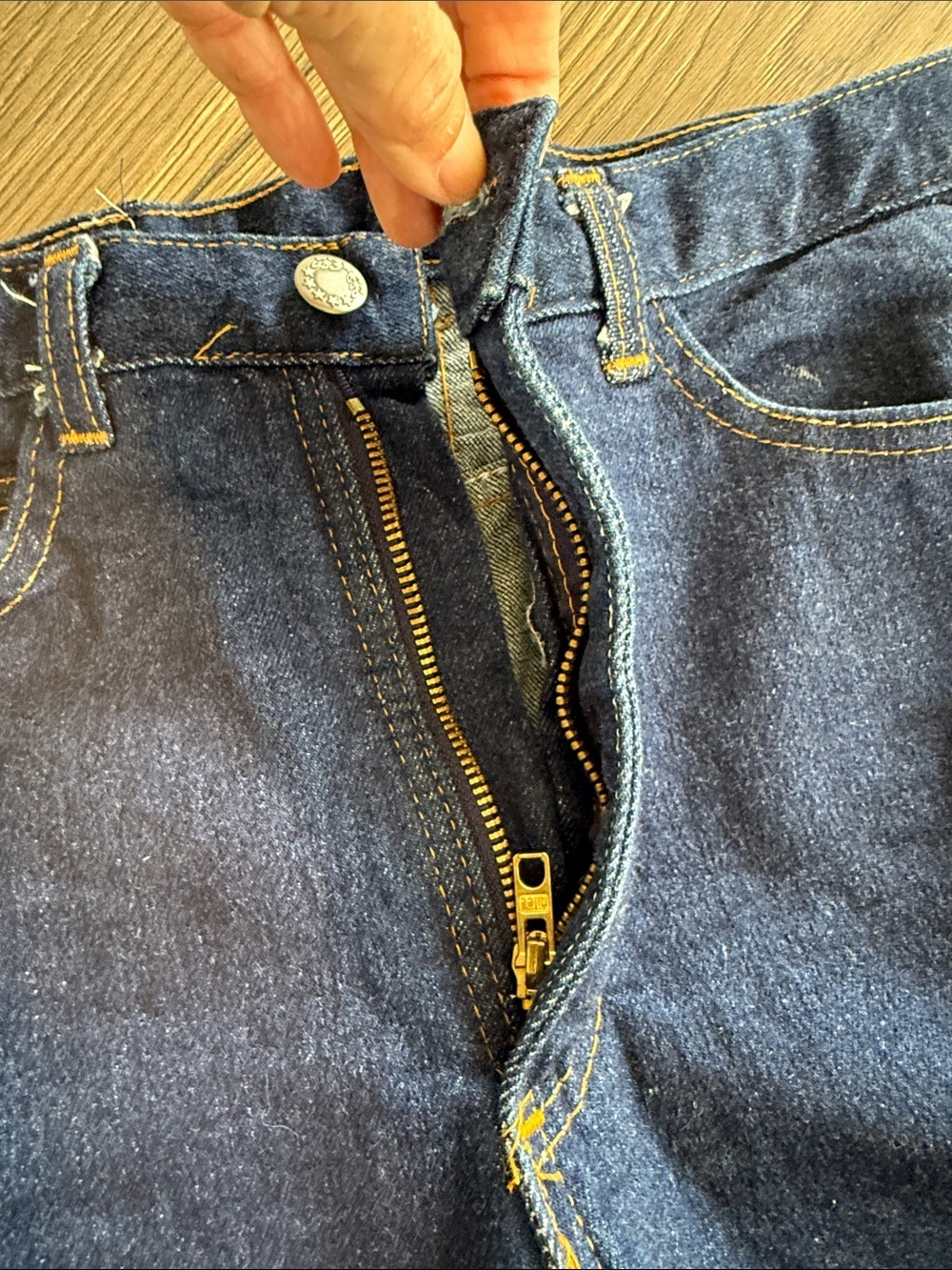 Vintage 51 States Made in England Stretch Jeans High Rise Tapered Dark Wash 29 - Picture 11 of 16